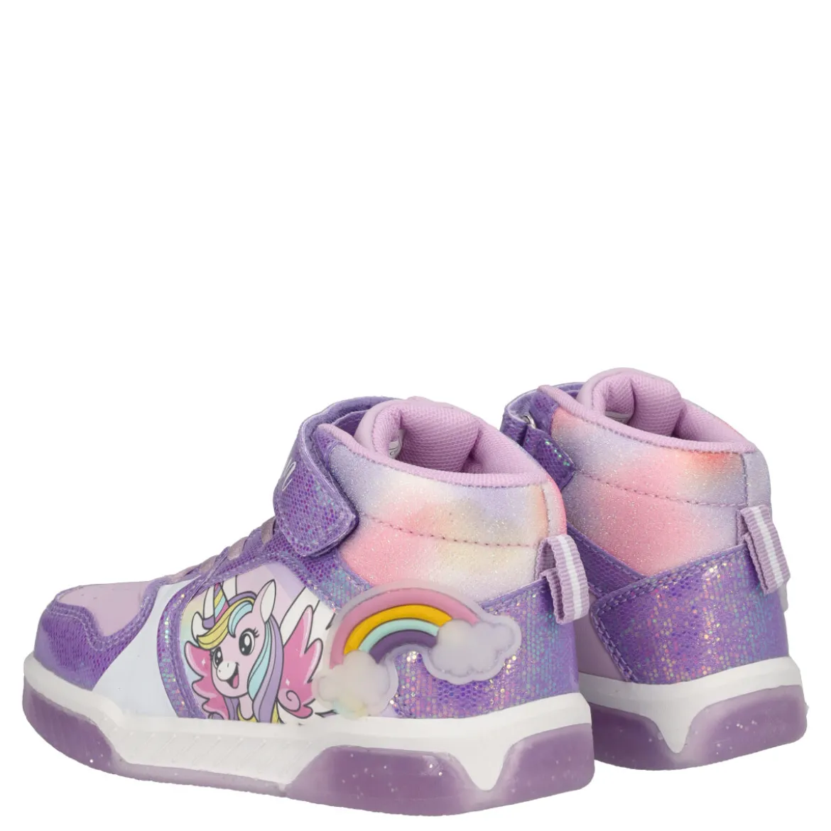Sneakers Donna Lilla Unicorn con Luci