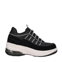 Sneakers Donna Nere con Zeppa 6 cm