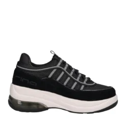 Sneakers Donna Nere con Zeppa 6 cm