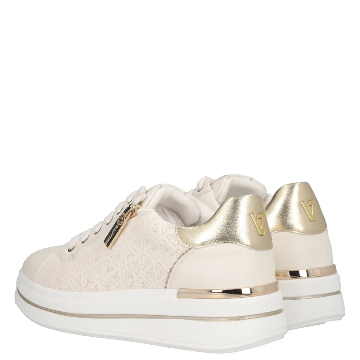 Sneakers Donna Off White e Oro