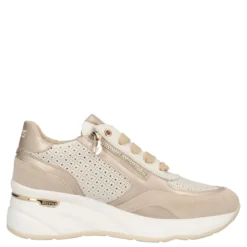Sneakers Donna Oro e Beige