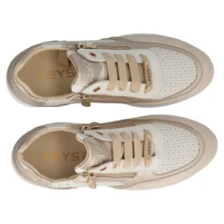 Sneakers Donna Oro e Beige