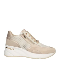 Sneakers Donna Oro e Beige