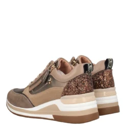 Sneakers Donna Taupe e Bronzo