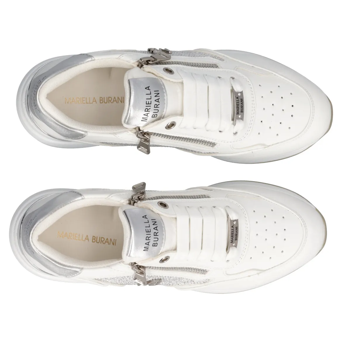 Sneakers Donna Wht Zeppa
