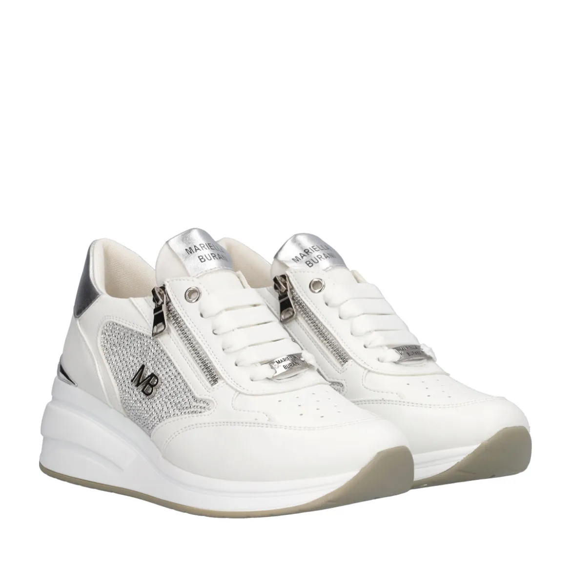 Sneakers Donna Wht Zeppa