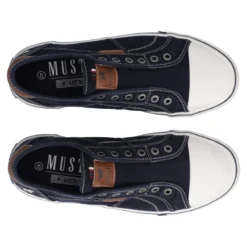 Sneakers Slip-on Uomo Blu Denim