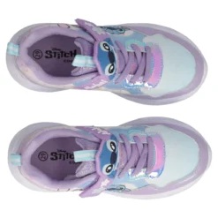 Sneakers Stitch Bambina Lilla con Luci