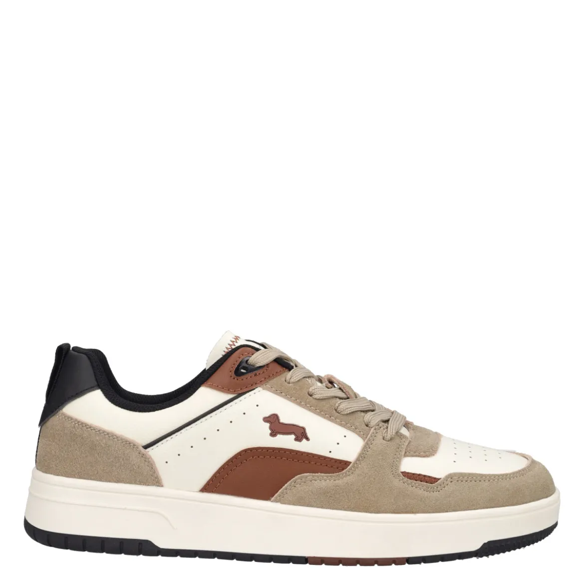Sneakers Uomo Beige in Pelle