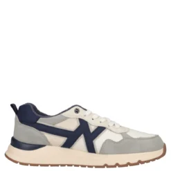 Sneakers Uomo Bianche, Grigie e Blu