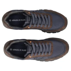 Sneakers Uomo Blu e Marroni