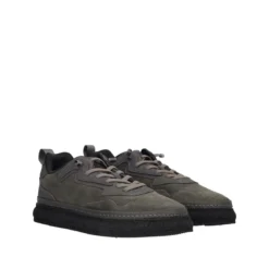 Sneakers Uomo Grigie in Pelle