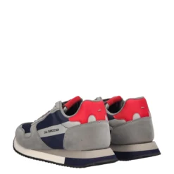 Sneakers Uomo Grigie, Nere e Rosse