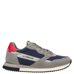 Sneakers Uomo Grigie, Nere e Rosse