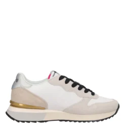 STARGIRL GLITTER LOGO Sneakers Donna Bianche e Beige