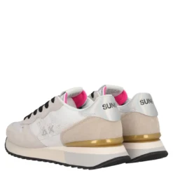 STARGIRL GLITTER LOGO Sneakers Donna Bianche e Beige