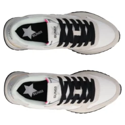 STARGIRL GLITTER LOGO Sneakers Donna Bianche e Beige