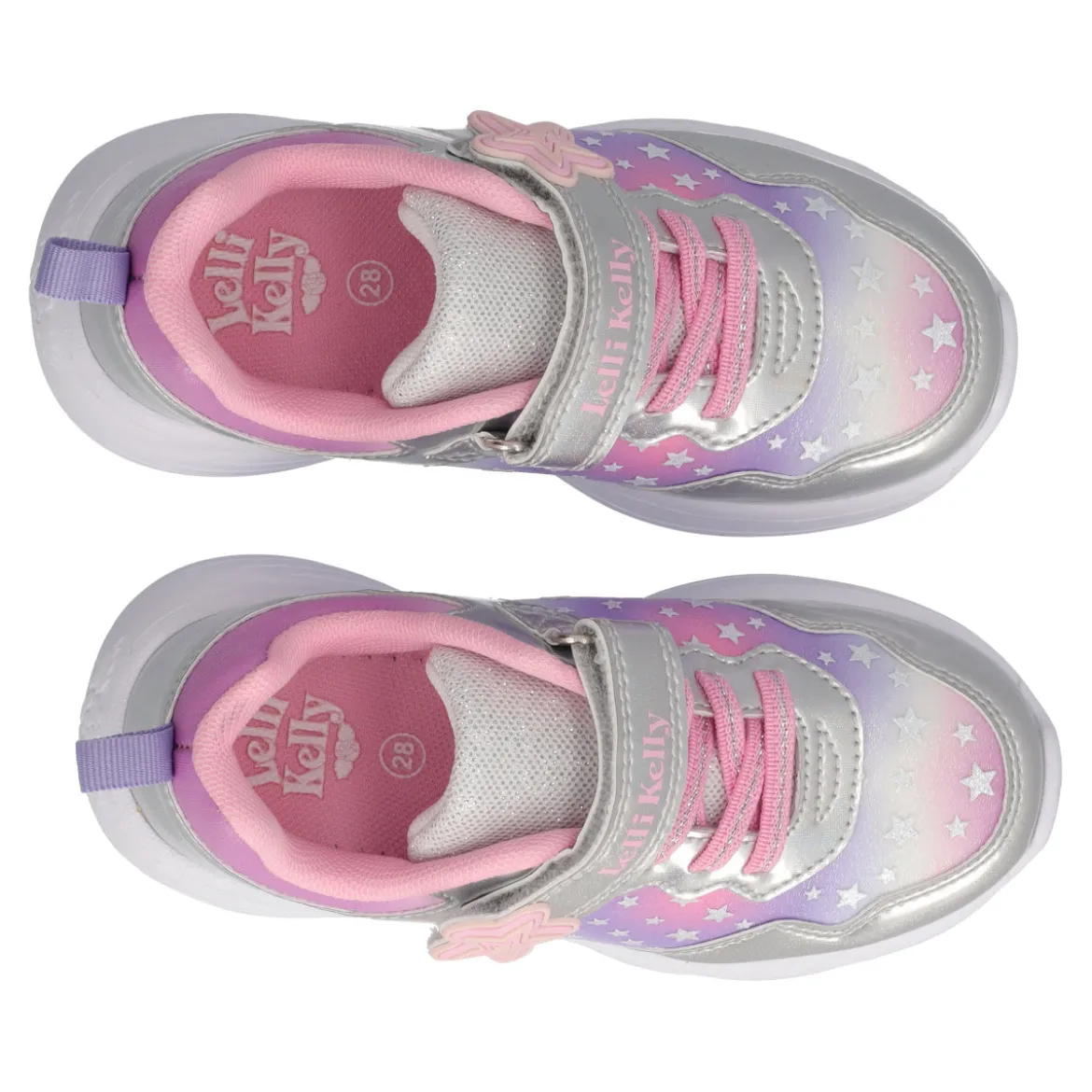 STELLA Sneakers Bambina Argento con Luci