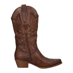 Stivale Donna Marrone Texano