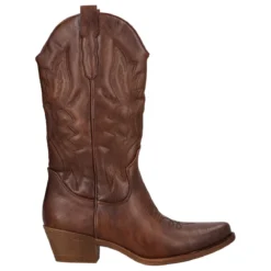 Stivale Donna Marrone Texano
