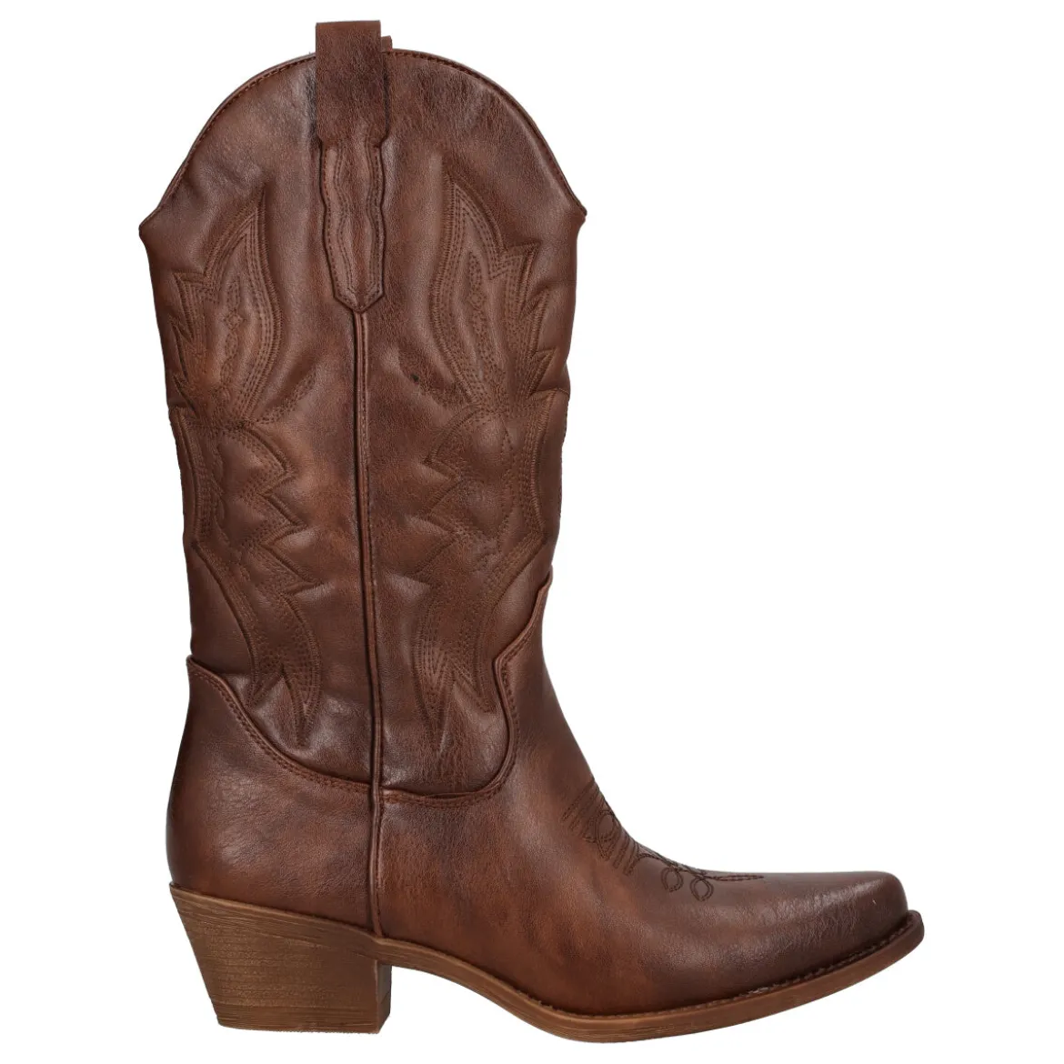 Stivale Donna Marrone Texano