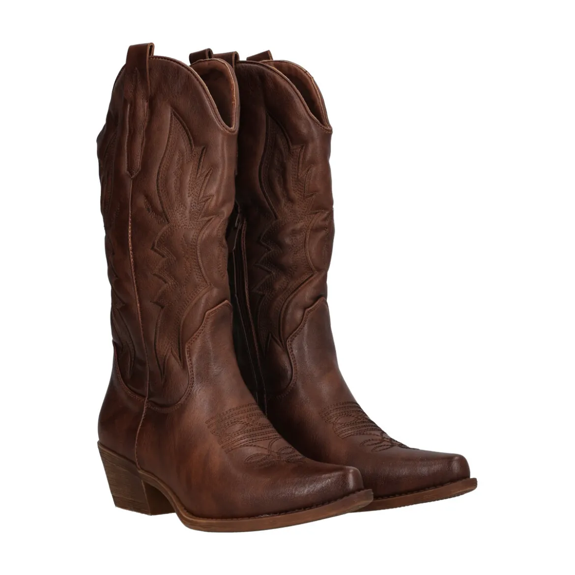Stivale Donna Marrone Texano