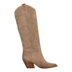 Stivale Taupe Texano in Pelle