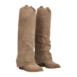 Stivale Texano Donna Taupe