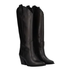 Stivale Texano Nero in Pelle