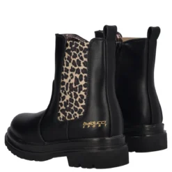 Stivaletti Bambina Neri e Animalier