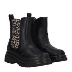 Stivaletti Bambina Neri e Animalier
