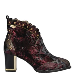 Stivaletti Donna Bordeaux in Pelle