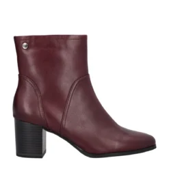 Stivaletti Donna Bordeaux in Pelle