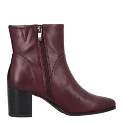 Stivaletti Donna Bordeaux in Pelle