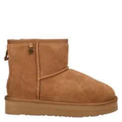 Stivaletti Donna Camel in Pelle