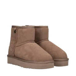 Stivaletti Donna Taupe in Pelle