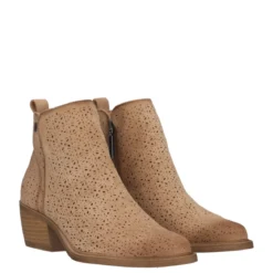 Stivaletti Donna Texani Beige