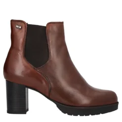 Stivaletti in pelle tacco 7 cm