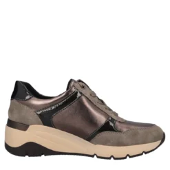 Stringate Donna Marrone e Beige