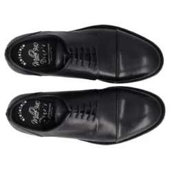 Stringate Eleganti Uomo Blu in Pelle