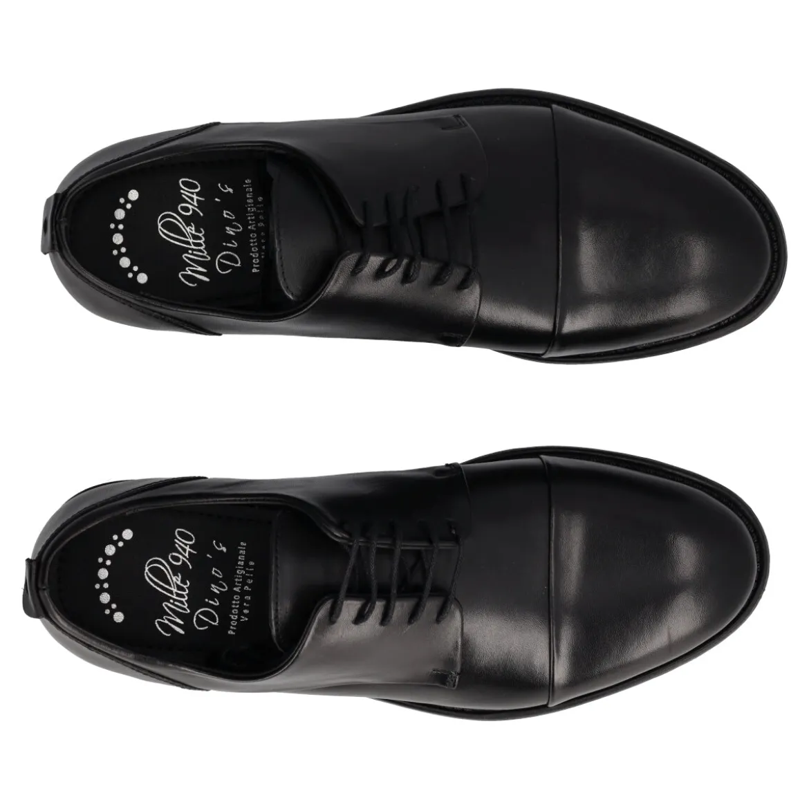 Stringate Eleganti Uomo Nere in Pelle