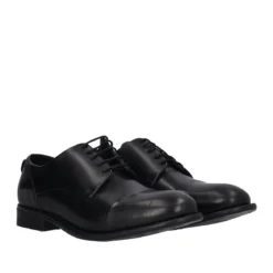 Stringate Eleganti Uomo Nere in Pelle
