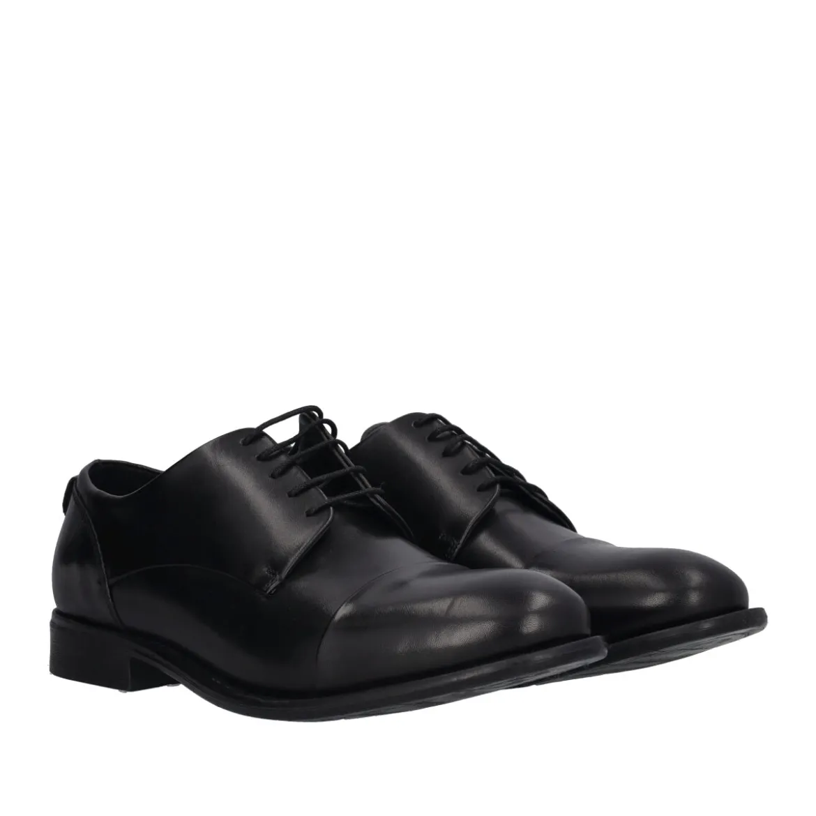 Stringate Eleganti Uomo Nere in Pelle