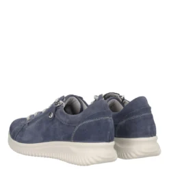Stringate Jeans Scamosciato