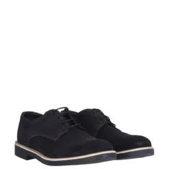 Stringate Uomo Blu in Camoscio
