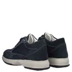 Stringate Uomo Blu in Pelle