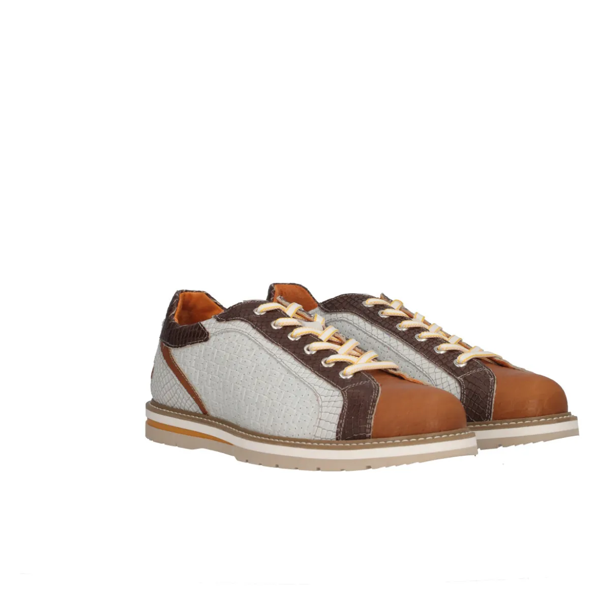 Stringate Uomo Marroni e Beige