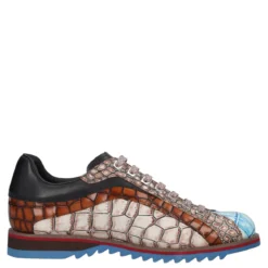 Stringate Uomo Multicolor in pelle