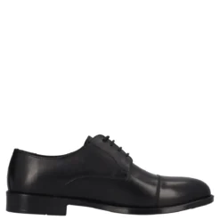 Stringate Uomo Nere in Pelle