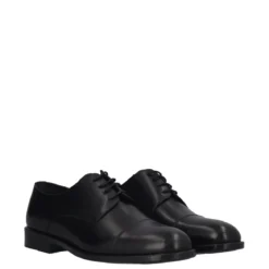 Stringate Uomo Nere in Pelle